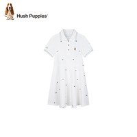 暇步士(Hush Puppies)【经典款】童装儿童女大童2025夏季甜美青春活力系淑女气质POLO裙 冰兰紫 150
