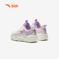 ANTA KIDS安踏儿童女小童跑鞋2025夏季透气舒适防滑耐磨儿童轻便运动鞋 象牙白/轻透粉/浅雾紫-2 31码