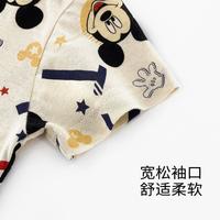 【100纯棉】婴幼儿夏季连体衣薄款0到6个月宝宝衣服短袖哈衣
