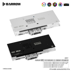 barrow 华硕 5090D夜神 全覆盖显卡水冷头散热器 BS-ASA5090-PA