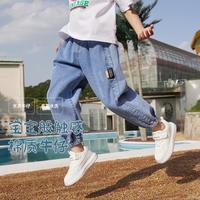 Ebcastle/一贝皇城 棉感弹性 男童牛仔裤 尺码偏大