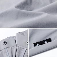 七匹狼短裤男夏季休闲短裤男微弹透气运动短裤工装五分裤 005(浅灰) L 175