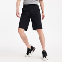 七匹狼短裤男夏季休闲短裤男微弹透气运动短裤工装五分裤 001(黑色) 3XL 190
