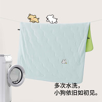 躺岛线条小狗夏凉被宿舍空调被子被芯可机洗夏被单人双人儿童夏被