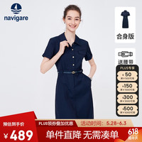 navigare 纳维凯尔 女士短袖衬衫裙 2322844513