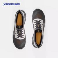 迪卡侬登山越野跑鞋跑步鞋男女MT3抓地夏专业户外徒步运动鞋休闲鞋 男款-黑白橙 42