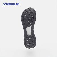 迪卡侬登山越野跑鞋跑步鞋男女MT3抓地夏专业户外徒步运动鞋休闲鞋 男款-黑白橙 44