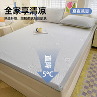 懒无限冰丝席冰豆豆凉席 A类抗菌凉感空调席子可水洗折叠 1.5*2米三件套