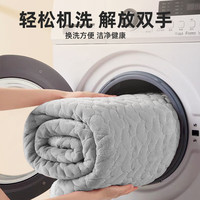 懒无限A类牛奶绒床垫褥子家用榻榻米加厚保暖软垫被1.8*2米 高级灰【A类抗菌 亲肤舒适】