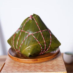 皇中皇 肇庆特产传统裹蒸粽猪肉绿豆鲜肉粽子端午 传统裹蒸粽400gx8只礼盒装
