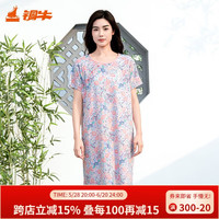 铜牛 TOPNEW 女士中式连袖印花睡裙 春夏家居服