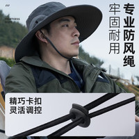 神火(SupFire)夏季防晒帽男女士遮阳渔夫帽登山帽子户外骑行钓鱼防紫外线太阳帽 YFM10黑色【12cm+大帽檐】