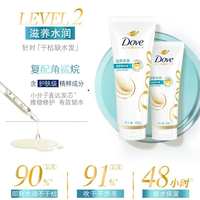 多芬护发素密集补水保湿修护毛躁护理秀发400g无惧十大秀发损伤 滋养水润400g*2支