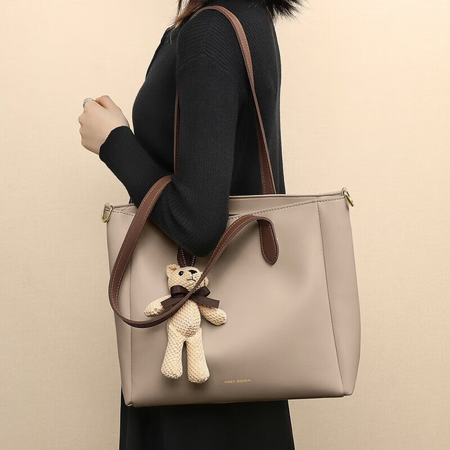 VINEY 薇妮 牛皮女包大容量托特包斜挎手提包