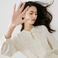 晚白2025年春气质提花国风新中式盘扣通勤减龄气质百搭衬衫女