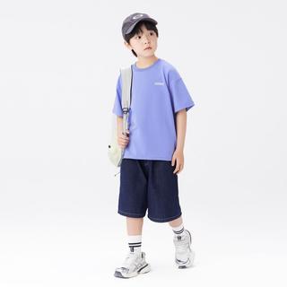 男童短袖T恤凉感抑菌夏季儿童半袖薄款帅气上衣冰感运动中大童装