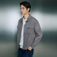 GXG男装 零压多色小香风简约休闲宽松短款大衣外套 23年冬季 170/M