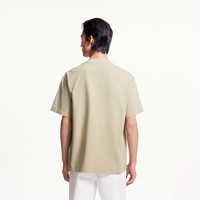 杰克·琼斯（JACK&JONES）男装舒适磨毛刺绣logo百搭潮流时尚个性简约短袖T恤男装225201200 E11卡其色 2XL （190）