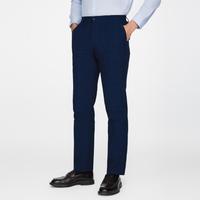 【抗菌易打理】男装商务通勤休闲有弹性时尚格子纹正装西裤长裤男