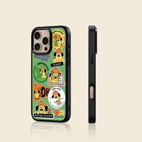 BLINBLIN鎏金手机壳pro16手机壳iphone15套pro14保护套promax13手机壳插画明星同款iphone16pro防摔保护套 FLL-717-SJ(胡子小黄狗)