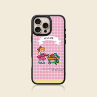 BLINBLIN鎏金手机壳iPhone16promax手机壳iPhone15保护套iPhone14手机壳iPhone13保护套全包防摔创意高级感 979(购物女孩)