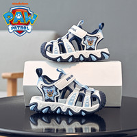 汪汪队童鞋2025夏季男童包头凉鞋防滑透气软底耐磨户外运动鞋 深影蓝 27码