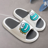 傲万 男拖鞋居家家用浴室内洗澡性拖鞋 白色（鳄鱼宝贝） 42-43 (适合41/42脚穿）