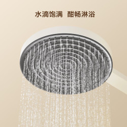 京东京造 白天鹅恒温淋浴花洒全套装 奶油白