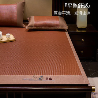 舒家选SHUJIAXUANPE凉席1.8x2米藤席藤席高端天然环保三件套夏天草席子冰丝席垫 美国PE藤【无枕套】 【可水洗不变形】 195cm*150cm