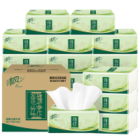 Breeze 清风 茶臻丝宠系列抽纸整箱 110抽*3层*24包