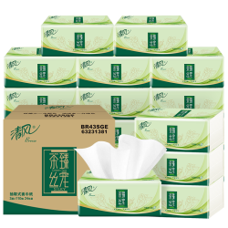 Breeze 清风 茶臻丝宠系列抽纸整箱 110抽*3层*24包
