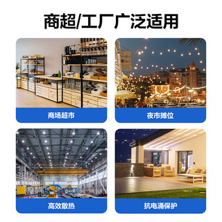 公牛（BULL）LED灯泡高亮柱形灯厂房车间商超食堂 100W球泡白光6500KE27螺口