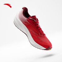 安踏（ANTA）柏油路霸3V丨越野跑步鞋户外Vibram大底氮科技防滑耐磨运动鞋男鞋 【防滑橡胶底】象牙白/大学红-12 40.5