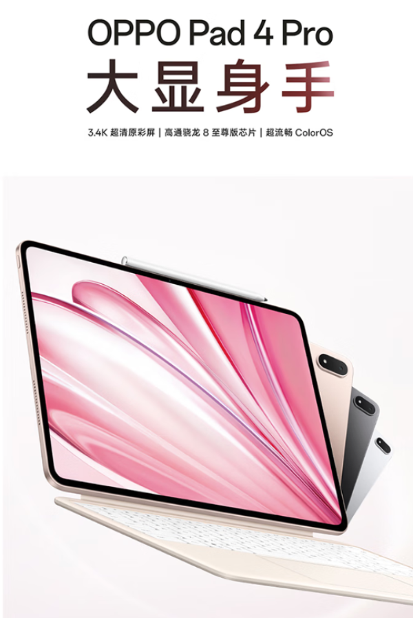 OPPO Pad 4 Pro 平板电脑(8GB、256GB、WiFi版)