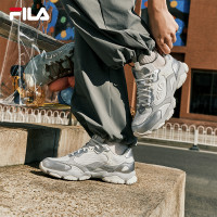 FILA 斐乐 女鞋猫爪6薄底老爹鞋运动鞋2025夏季鞋休闲鞋德训鞋