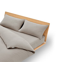 無印良品 MUJI 暖柔 微纤维被套 米色 加大双人用 220×240cm被芯用