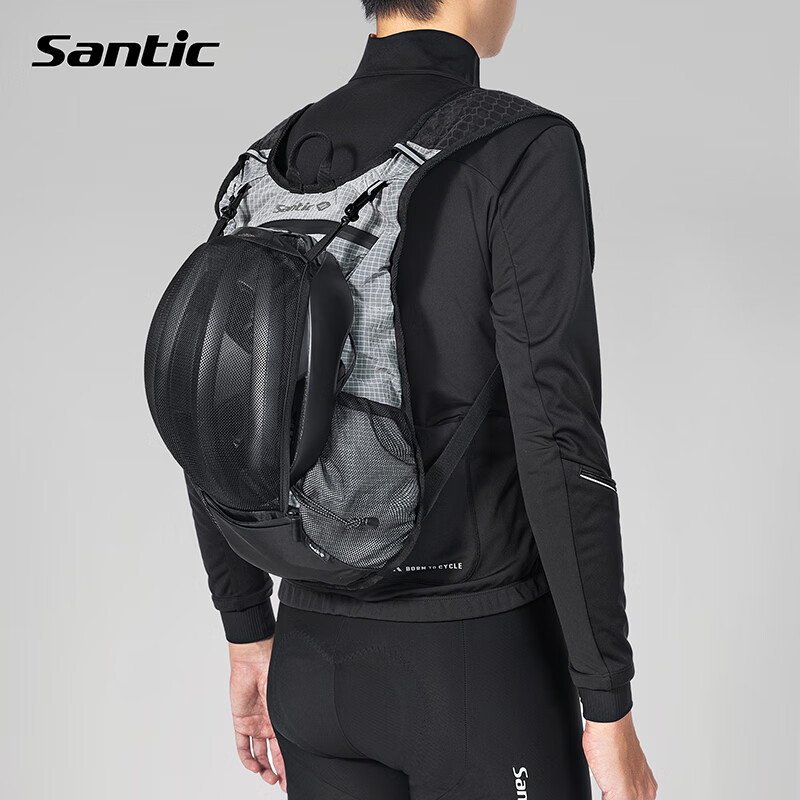 森地客Santic骑行背包山地公路自行车头盔收纳运动双肩包骑行装备 【佐恩】- 均码