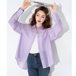 JEANSWEST 真维斯 女士长袖衬衫 时尚绑带宽松衬衣