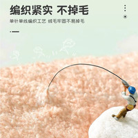 KAYE儿童卡通圆形地毯客厅书房卧室床边毯可爱女孩家用加厚仿羊绒垫子 FYR-奶油蓝草莓熊 直径160X160cm