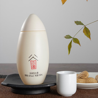 谷小酒 白米粒 川派浓香 45度 100ml*2瓶 白酒