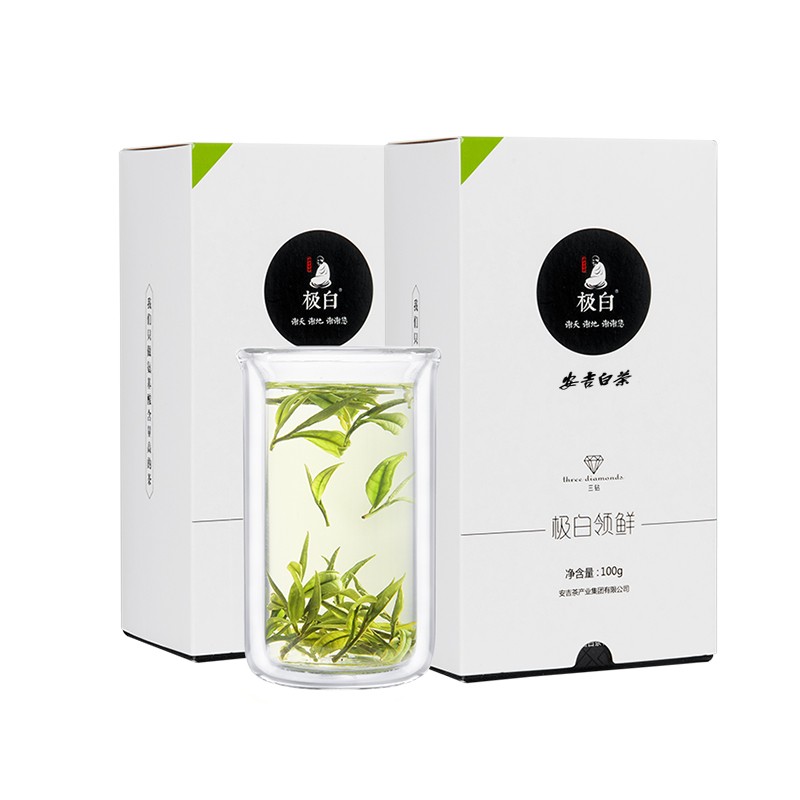 极白2025年 安吉白茶茶叶雨前一级三钻春茶绿茶200g