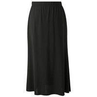 三彩2025春季宽松纯色垂感半身裙松紧高腰A字裙长裙气质M M 160/68A