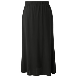 三彩 2025春季宽松纯色垂感半身裙松紧高腰A字裙长裙气质M S 155/64A