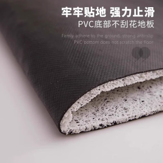 金玉铭川入户门口地垫可裁剪丝圈防滑垫进门蹭土耐脏脚垫加厚家用门外垫子 SQ-绿色家园 80/平/单拍不