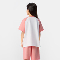 Gap女童2025夏季新款翻转亮片撞色纯棉插肩短袖T恤儿童装767484 cm(4-5岁)亚洲尺码