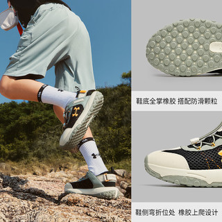 安德玛（Under Armour）男女童运动透气户外鞋儿童大网面魔术贴防滑户外运动鞋子2521812