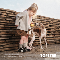 TOPSTAR儿童运动鞋女童复古德训鞋男童休闲防滑户外鞋 粉色 23码