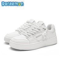 Doraemon 男女同款 低帮舒适休闲小白鞋