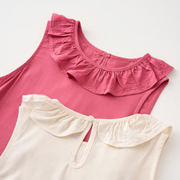 童泰（TONGTAI）女童无袖连衣裙夏季薄款外出裙子公主裙TS42X551-DS枚粉130cm