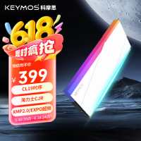 科摩思 赤霄白帝系列 4000MHz-CL19-天境白 CJR颗粒 32GB 2条 (16GB*2)